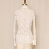 Anne Fontaine White Lace Button Down