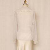 Oscar de la Renta Vintage White Blouse