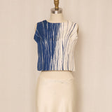 Christian Dior Navy and White Striped Blouse