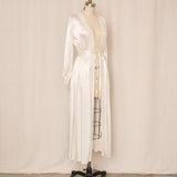 Vintage Satin and Lace Dressing Robe