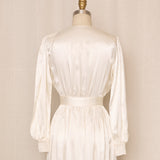 Vintage Satin and Lace Dressing Robe
