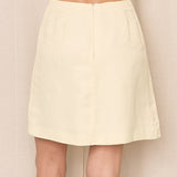 Jil Sander Yellow A-Line Skirt