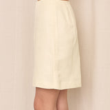 Jil Sander Yellow A-Line Skirt