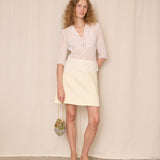 Jil Sander Yellow A-Line Skirt