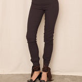 Patrizia Pepe Tailored Pants with Brown Ribbon Tie