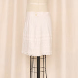 Marc Jacobs Off-White Embroidered Mini Skirt