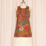 Escada Hawaiian Print Shift Dress