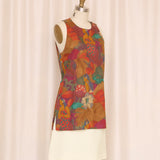 Escada Hawaiian Print Shift Dress