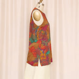 Escada Hawaiian Print Shift Dress