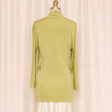 Just Cavalli Green V Cowl Neck Tunic