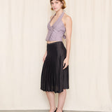 Armani Exchange Lavender Halter Crop Vest