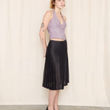 Armani Exchange Lavender Halter Crop Vest