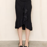 Allison Taylor Silk Ruffle Skirt