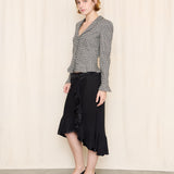 Armani Collezioni Black and White Tweed Evening Jacket