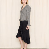 Armani Collezioni Black and White Tweed Evening Jacket