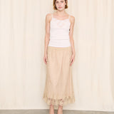 70's Crochet Silk Lined Skirt