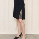 Christian Lacroix Silk Skirt with Lace Details