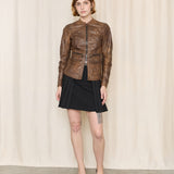 Prada Sport 2000's Brown Leather Jacket