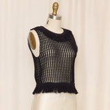 Yves Saint Laurent Woven Fringe Top