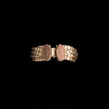 Vintage Gold Tone Braided Serpentine Link Bracelet