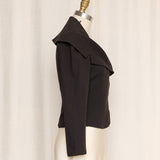 Christian Dior Boutique Black Wrap Wool Blazer