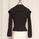 Christian Dior Boutique Black Wrap Wool Blazer