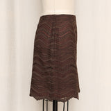 Bazar de Christian Lacroix Brown Lace Skirt