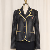 Galliano Pinstriped Wool Blazer