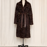 Adrienne Landau Lambskin Coat