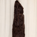 Adrienne Landau Lambskin Coat