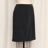 Prada Vintage Black Wrap Skirt