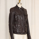 Chevignon Brown Leather Jacket