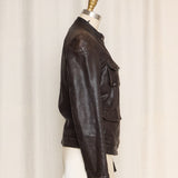 Chevignon Brown Leather Jacket