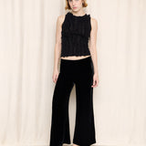 JPG Velvet Wide Leg Capri