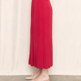 Gianfranco Ferre Vintage Red Pleated Skirt