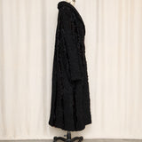 Long Vintage Curly Fur Coat