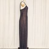 Vintage Purple Beaded Gown