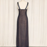 Vintage Purple Beaded Gown