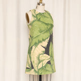 Pierre le Snob Printed Green Shift Dress