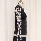 Christian Lacroix Cardigan with Floral Sleeves
