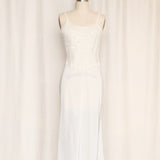 White Vintage Lace Boudoir Slip