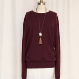 Valentino Cashmere Wine Pullover
