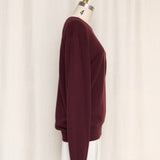Valentino Cashmere Wine Pullover