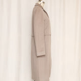 Jil Sander Wool Blend Beige Midi Coat