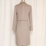 Jil Sander Wool Blend Beige Midi Coat