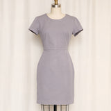 Vintage Grey Fitted Dress