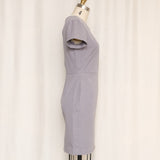 Vintage Grey Fitted Dress