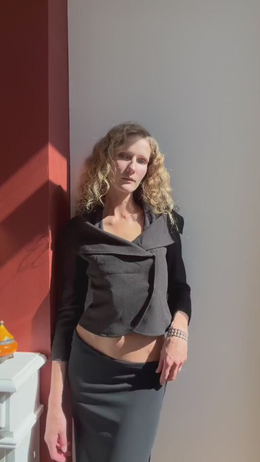 dior-black-blazer-front — silent modeled video