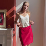 gigli-red-skirt — silent modeled video