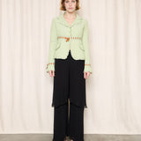 Ermano Scervino Light Green Ruffled Jacket